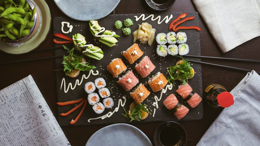Aburi Salmon Roll Sushi Hiro Jambi